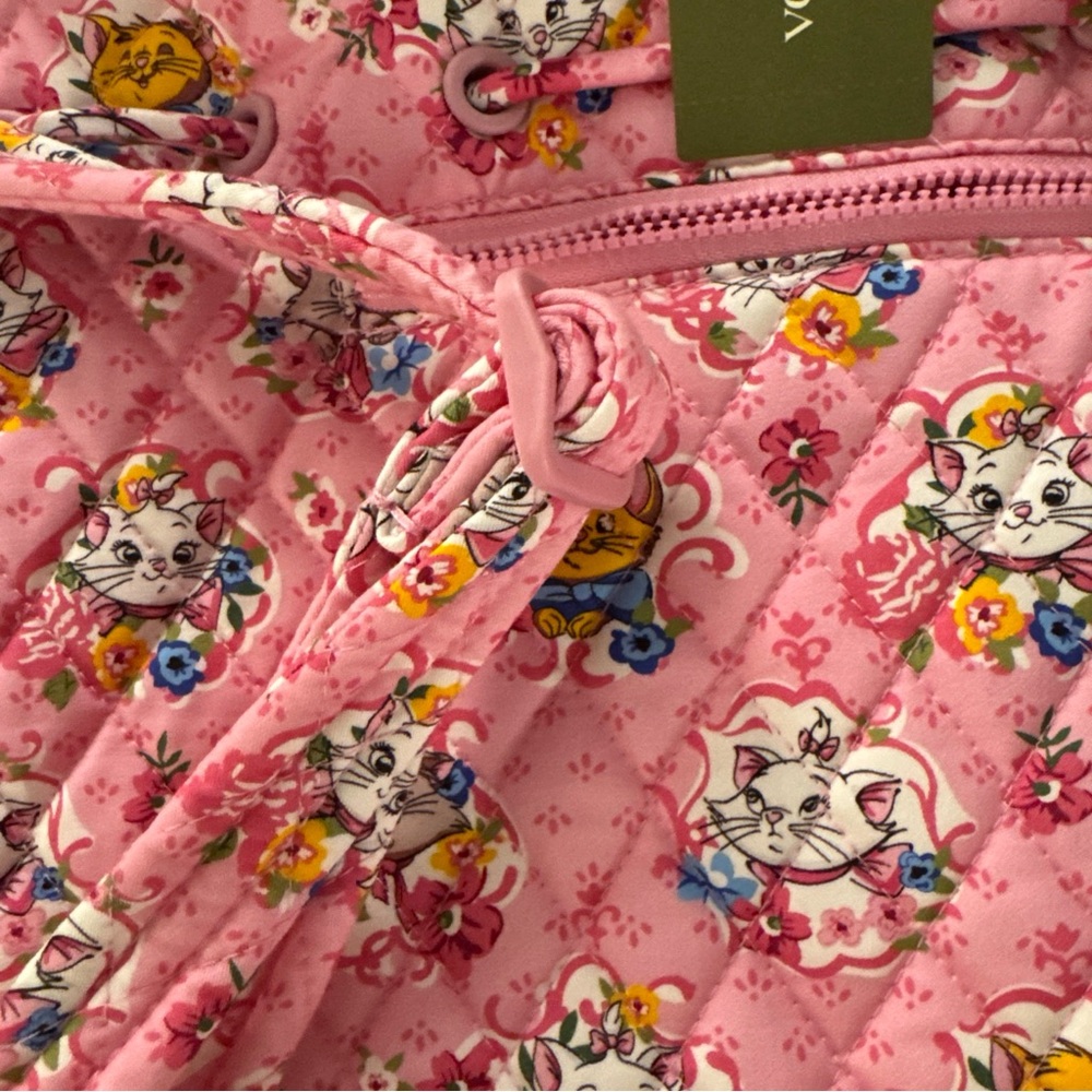 Vera Bradley x Disney The Aristocats, the Original Drawstring Backpack NWT - Picture 3 of 8